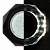 Светильник точ. Ecola GX53 Стекло 8-угольник с прямыми гранями с подсветкой черный хром - черный